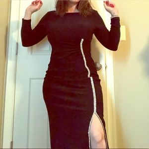 Long sleeve formal gown